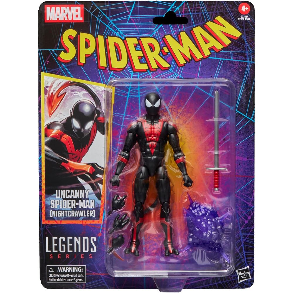 Figura Uncanny Spider-Man Nightcrawler Spider-Man Marvel Legends Series 15cm HASBRO