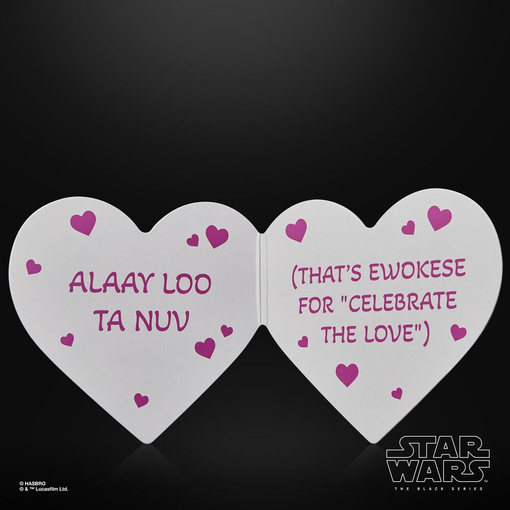 Figura Ewok Valentine's Day Edition Star Wars 15cm HASBRO