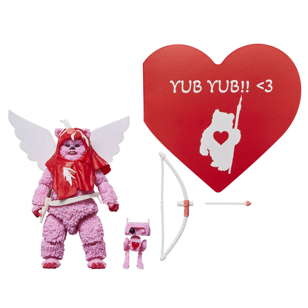 Figura Ewok Valentine's Day Edition Star Wars 15cm HASBRO