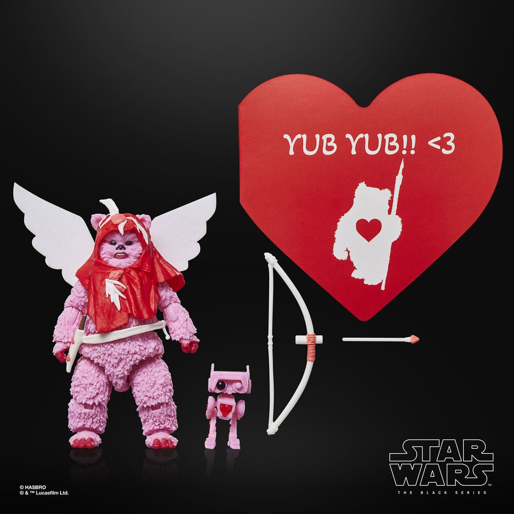 Figura Ewok Valentine's Day Edition Star Wars 15cm HASBRO