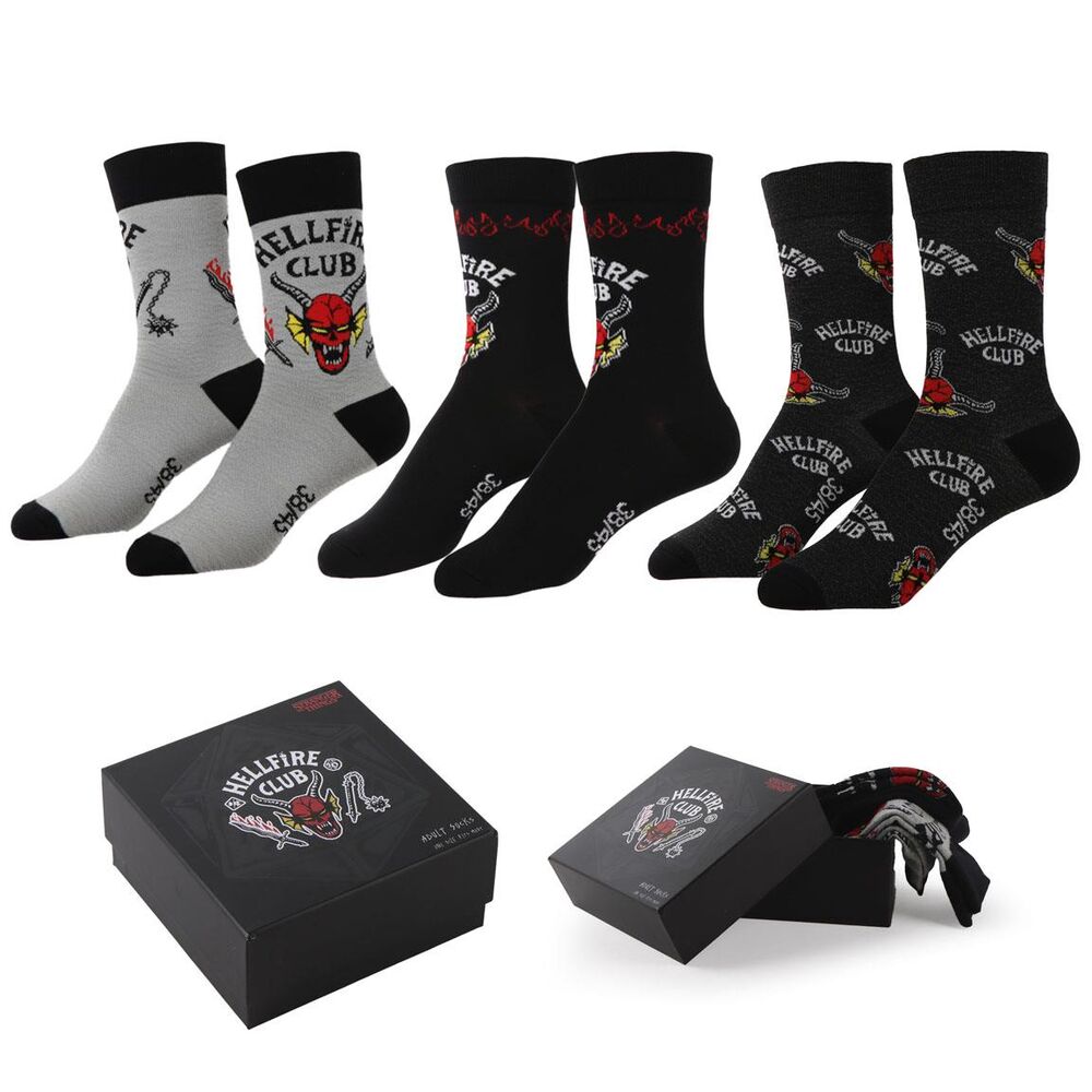 Set 3 Calcetines Stranger Things adulto CERDÁ