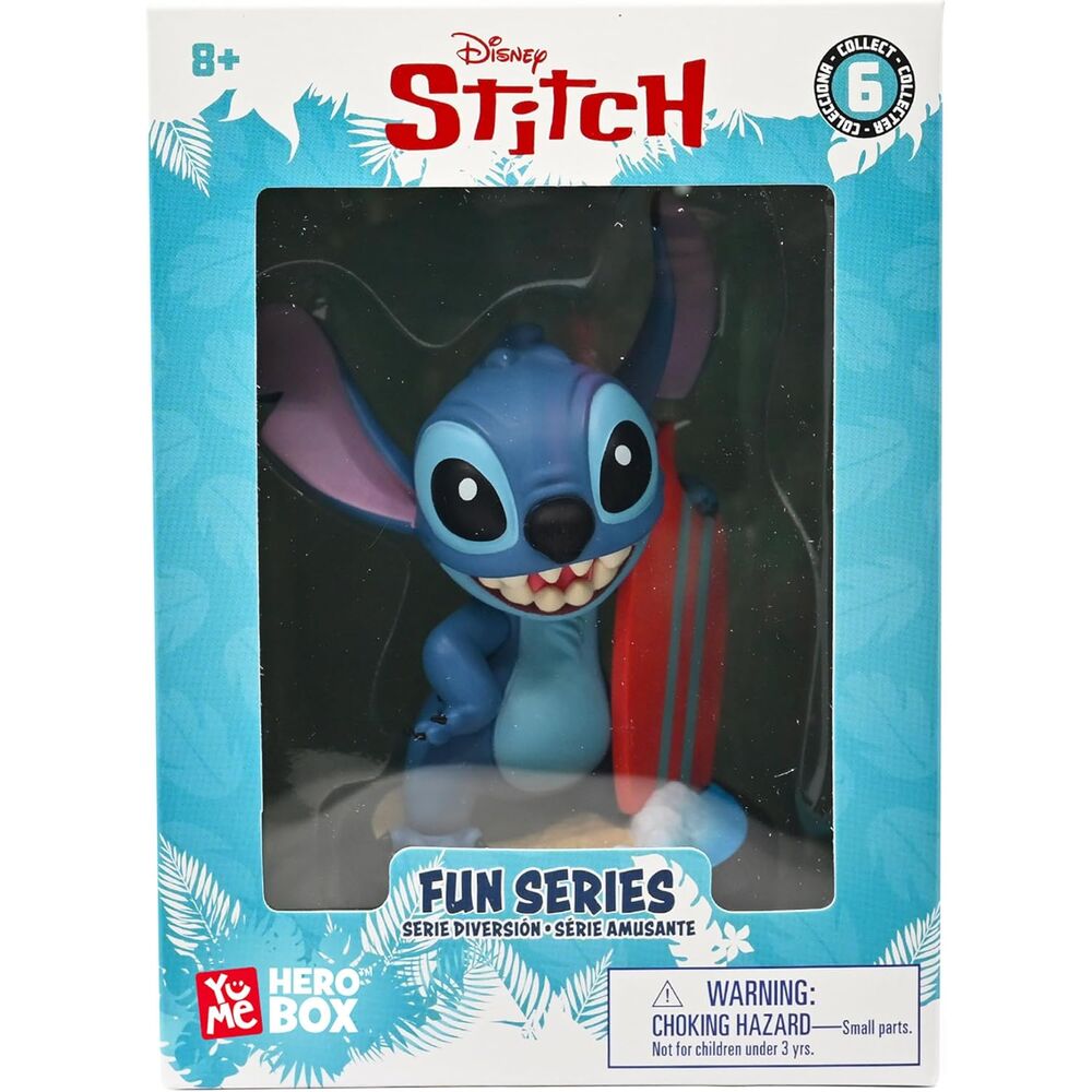 Figura Stitch Surfero Hero Box Stitch Disney 8cm YUME TOYS
