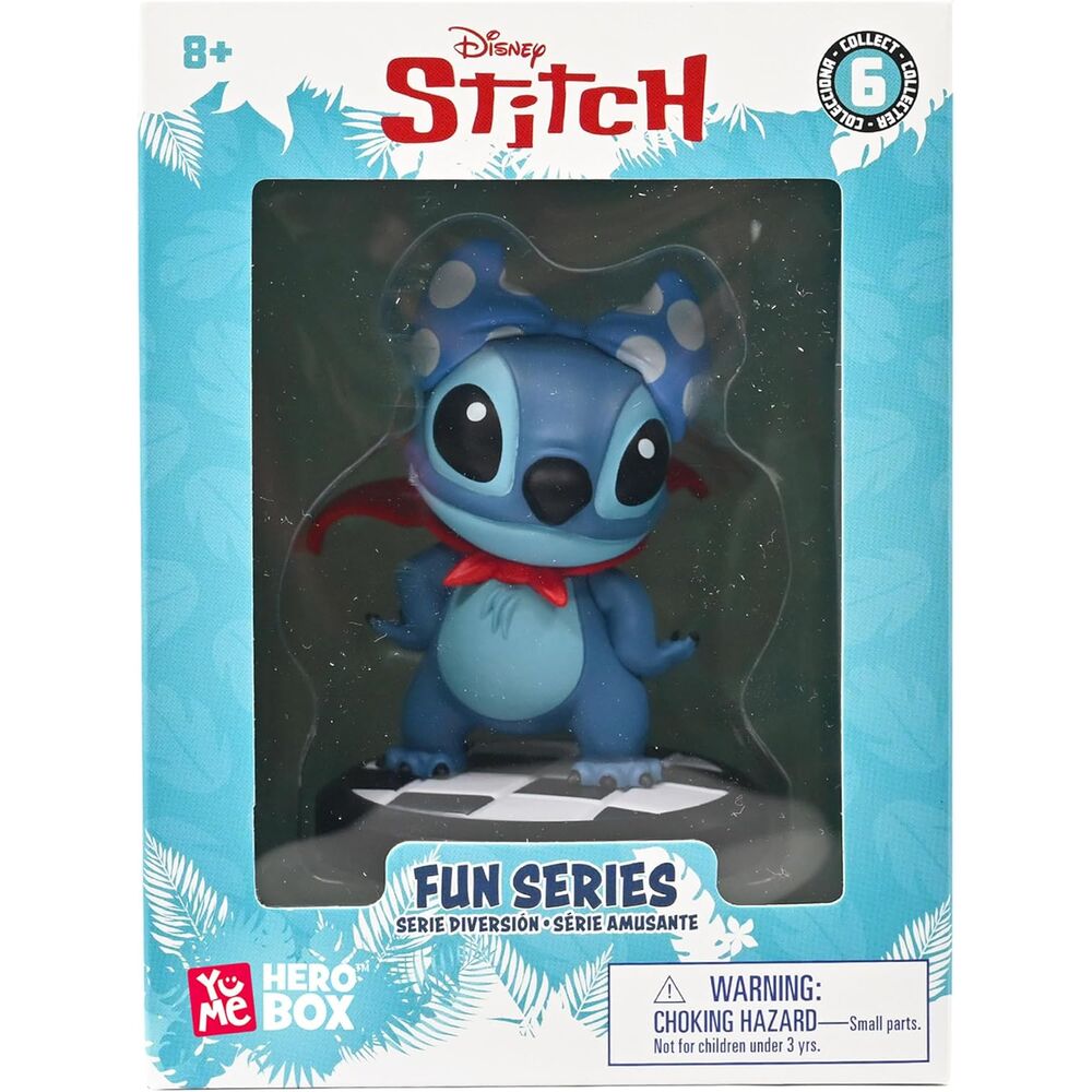 Figura Stitch Super Heroe Hero Box Stitch Disney 8cm YUME TOYS