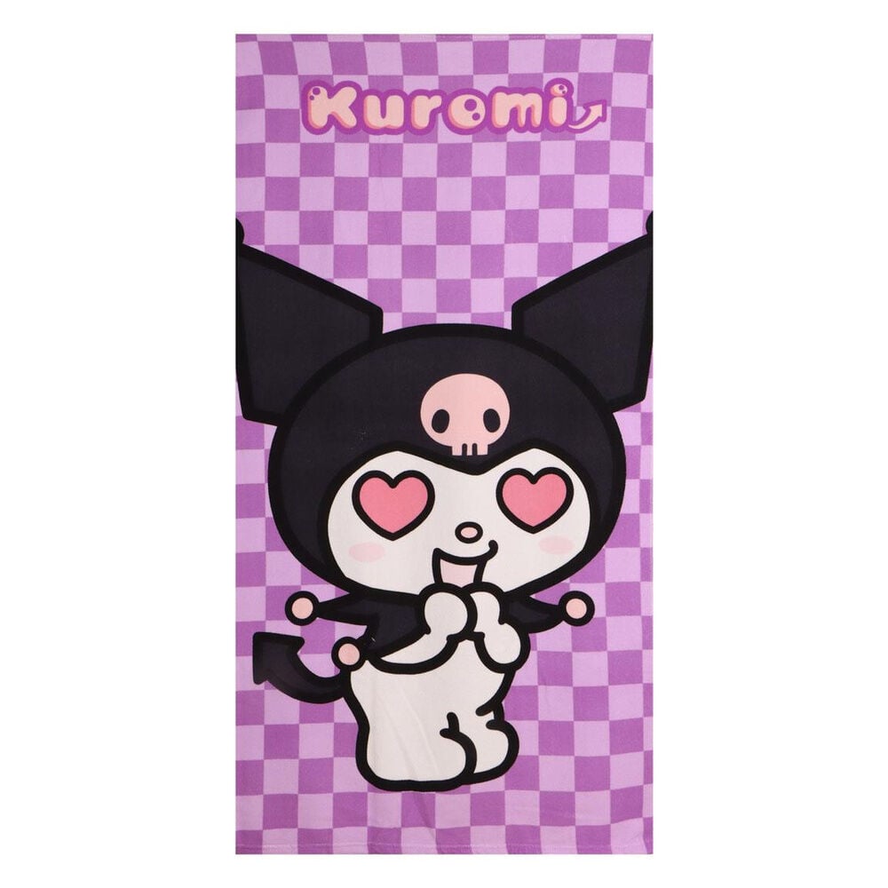 Toalla Kuromi Hello Kitty microfibra CERDÁ