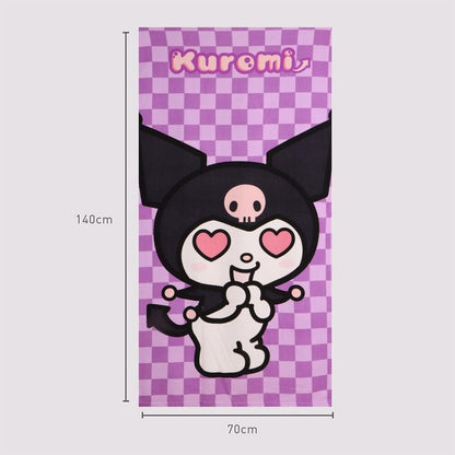Toalla Kuromi Hello Kitty microfibra CERDÁ