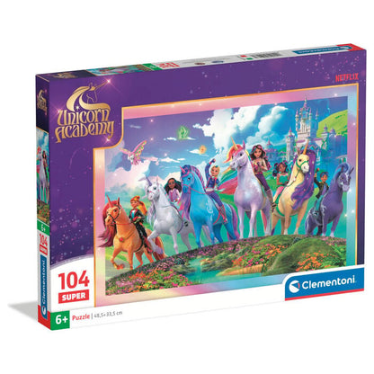 Puzzle Academia de Unicornios 104pzs CLEMENTONI