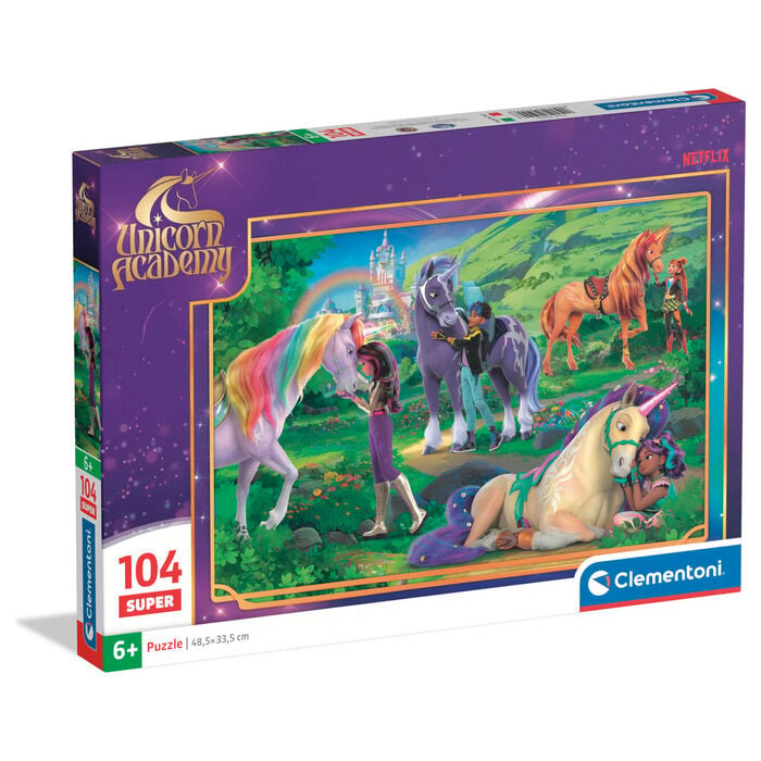 Puzzle Academia de Unicornios 104pzs CLEMENTONI