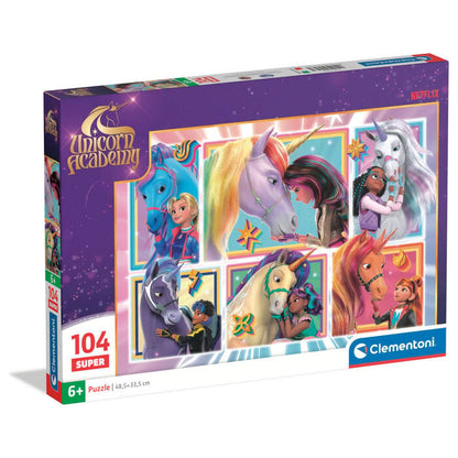 Puzzle Academia de Unicornios 104pzs CLEMENTONI