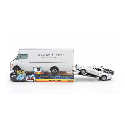 Replica Dlorean Efecto Hielo Time Machine 40th Anniversary Regreso al Futuro JADA TOYS