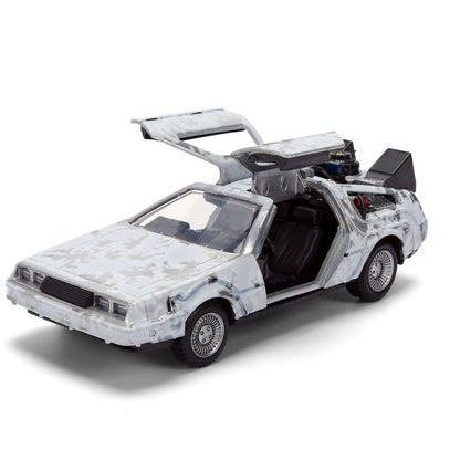 Replica Dlorean Efecto Hielo Time Machine 40th Anniversary Regreso al Futuro JADA TOYS