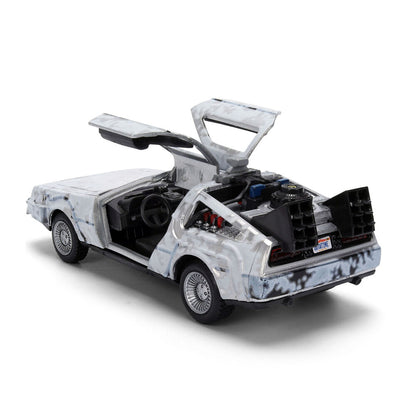 Replica Dlorean Efecto Hielo Time Machine 40th Anniversary Regreso al Futuro JADA TOYS