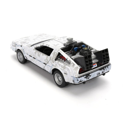 Replica Dlorean Efecto Hielo Time Machine 40th Anniversary Regreso al Futuro JADA TOYS