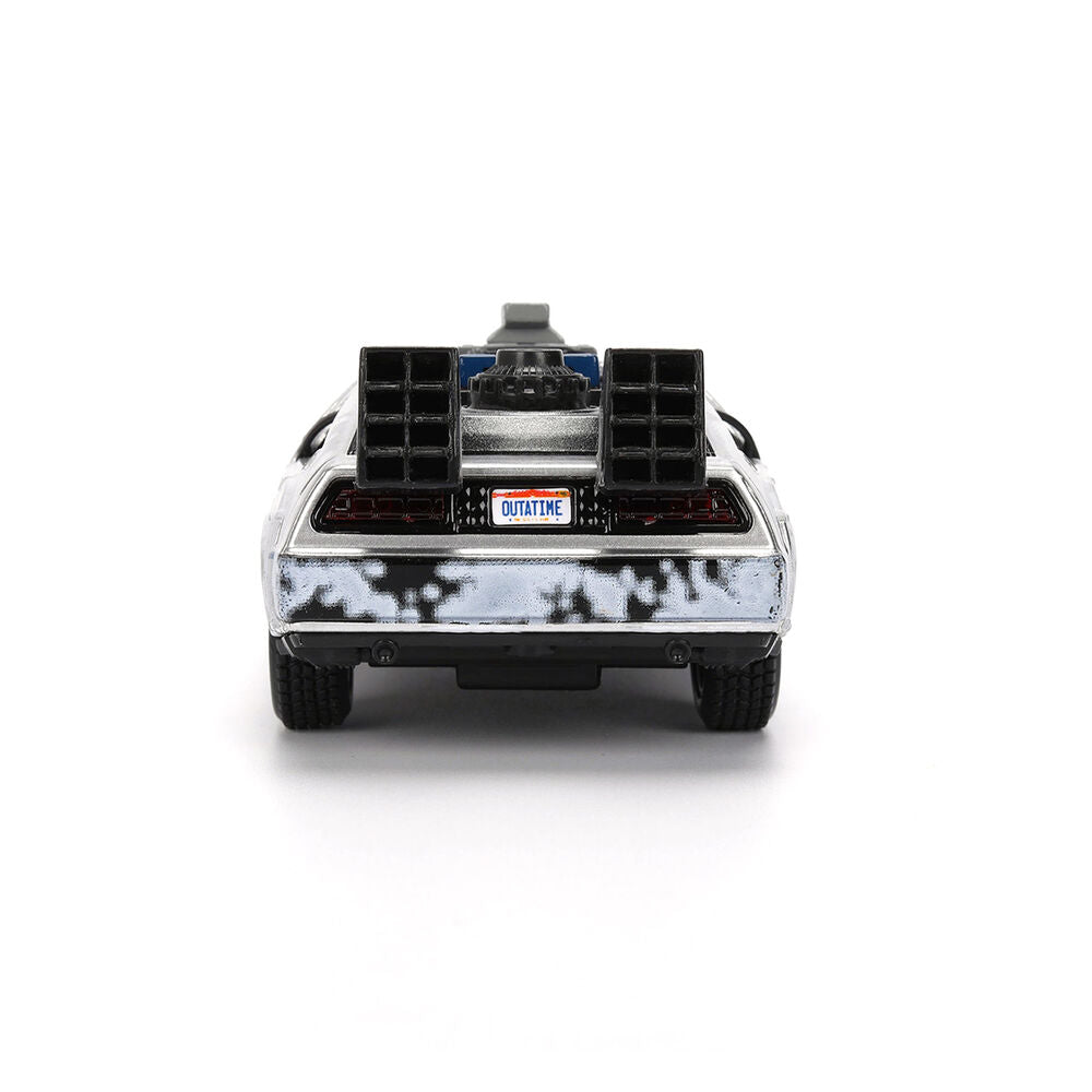 Replica Dlorean Efecto Hielo Time Machine 40th Anniversary Regreso al Futuro JADA TOYS