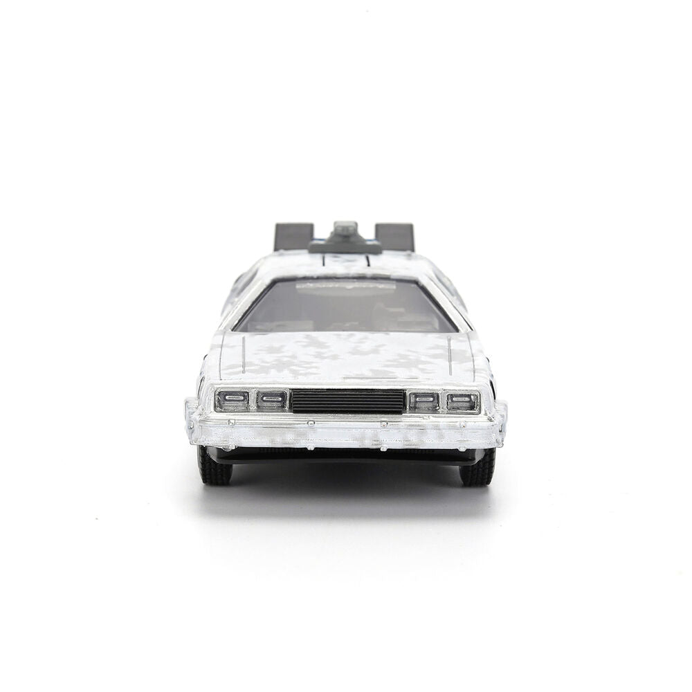 Replica Dlorean Efecto Hielo Time Machine 40th Anniversary Regreso al Futuro JADA TOYS