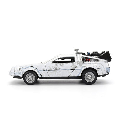 Replica Dlorean Efecto Hielo Time Machine 40th Anniversary Regreso al Futuro JADA TOYS