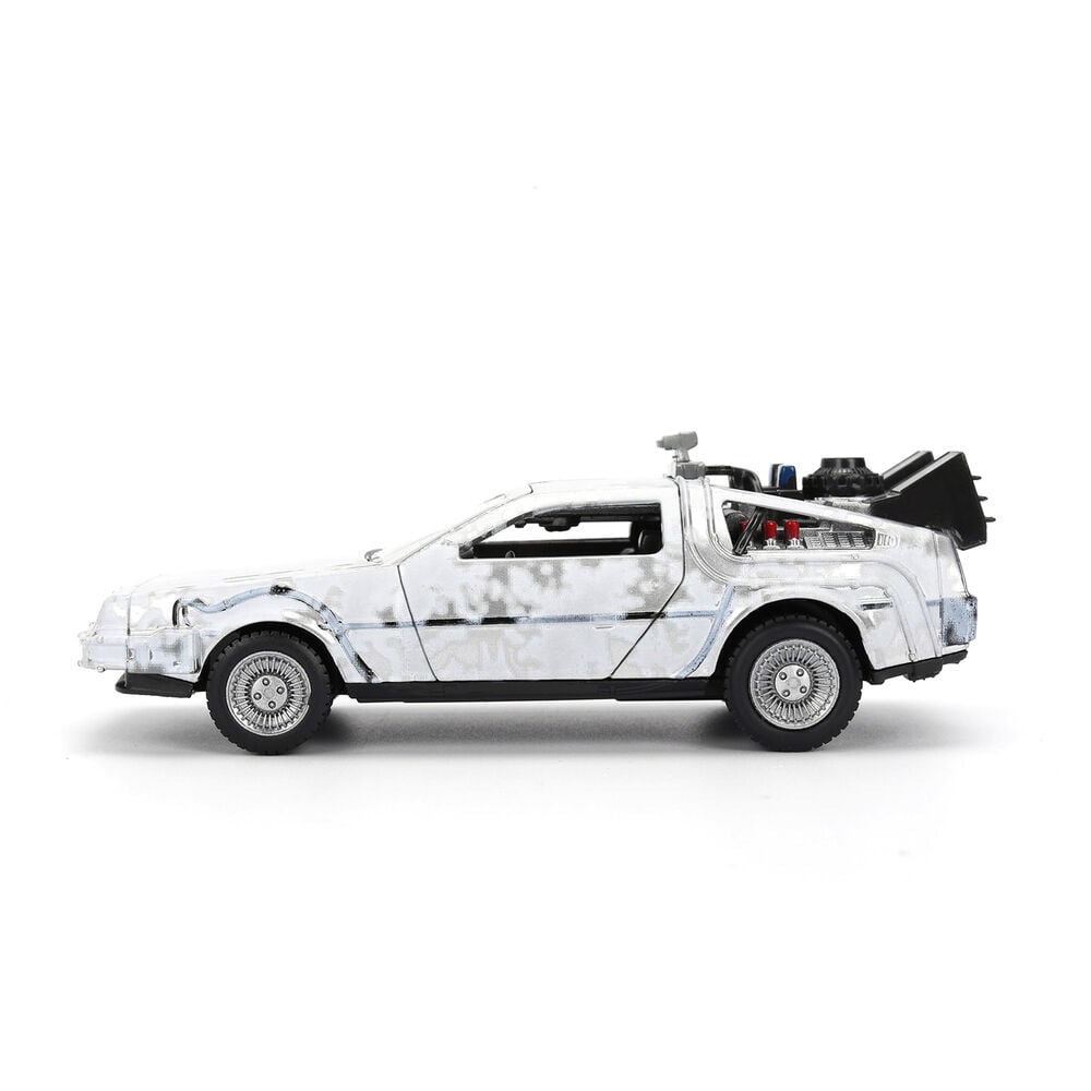 Replica Dlorean Efecto Hielo Time Machine 40th Anniversary Regreso al Futuro JADA TOYS