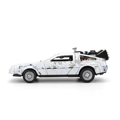 Replica Dlorean Efecto Hielo Time Machine 40th Anniversary Regreso al Futuro JADA TOYS
