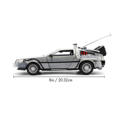 Replica DLorean Hollywood Rides Time Machine 40th Anniversary Regreso al Futuro JADA TOYS