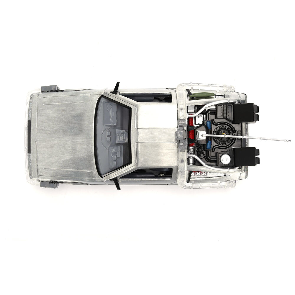 Replica DLorean Hollywood Rides Time Machine 40th Anniversary Regreso al Futuro JADA TOYS
