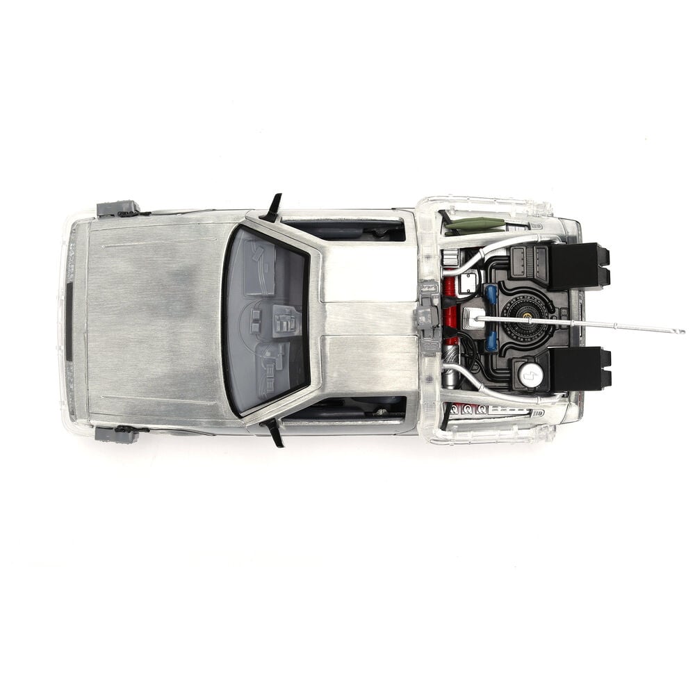 Replica DLorean Hollywood Rides Time Machine 40th Anniversary Regreso al Futuro JADA TOYS
