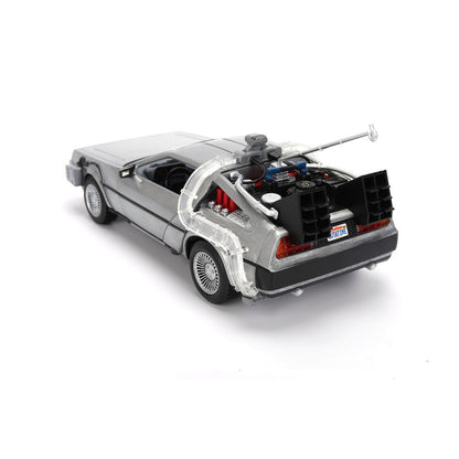 Replica DLorean Hollywood Rides Time Machine 40th Anniversary Regreso al Futuro JADA TOYS