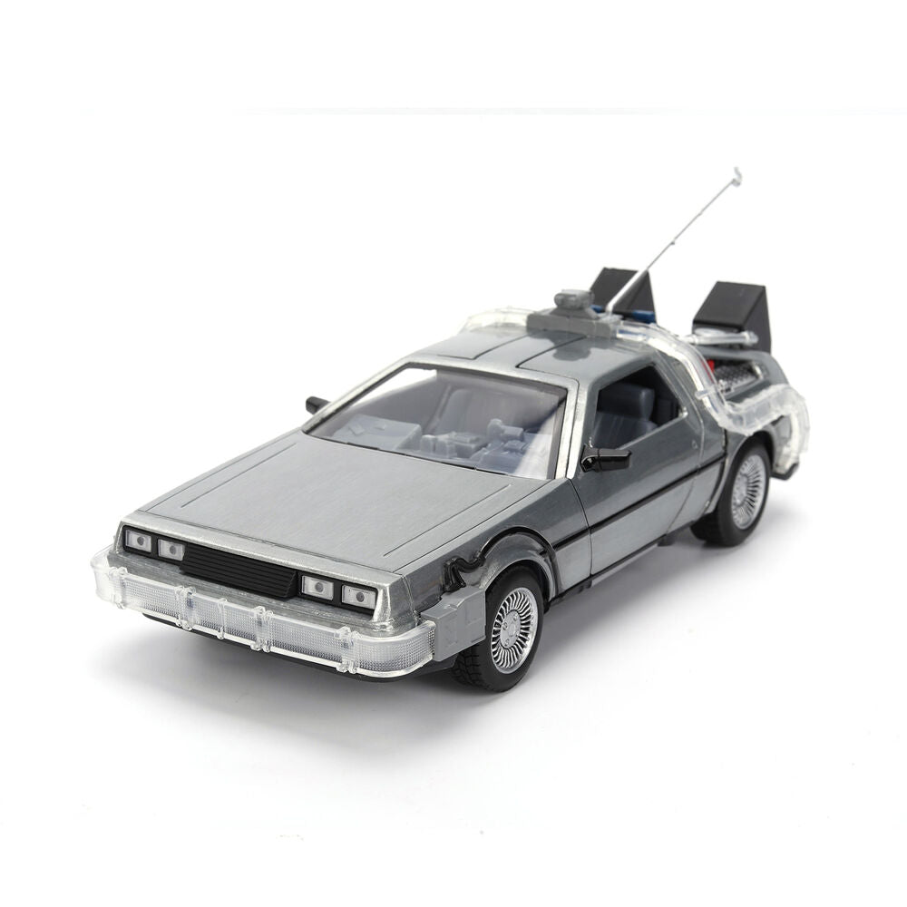Replica DLorean Hollywood Rides Time Machine 40th Anniversary Regreso al Futuro JADA TOYS