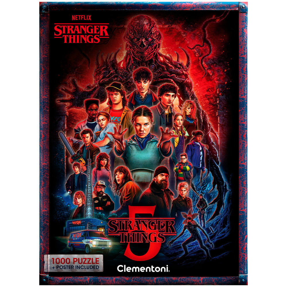 Puzzle Stranger Things 5 1000pzs CLEMENTONI