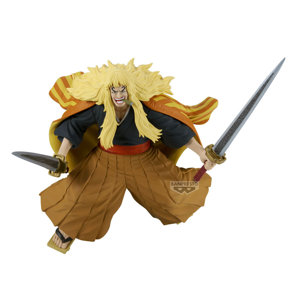 Figura Shiki El Leon Dorado Battle Record One Piece 16cm BANPRESTO
