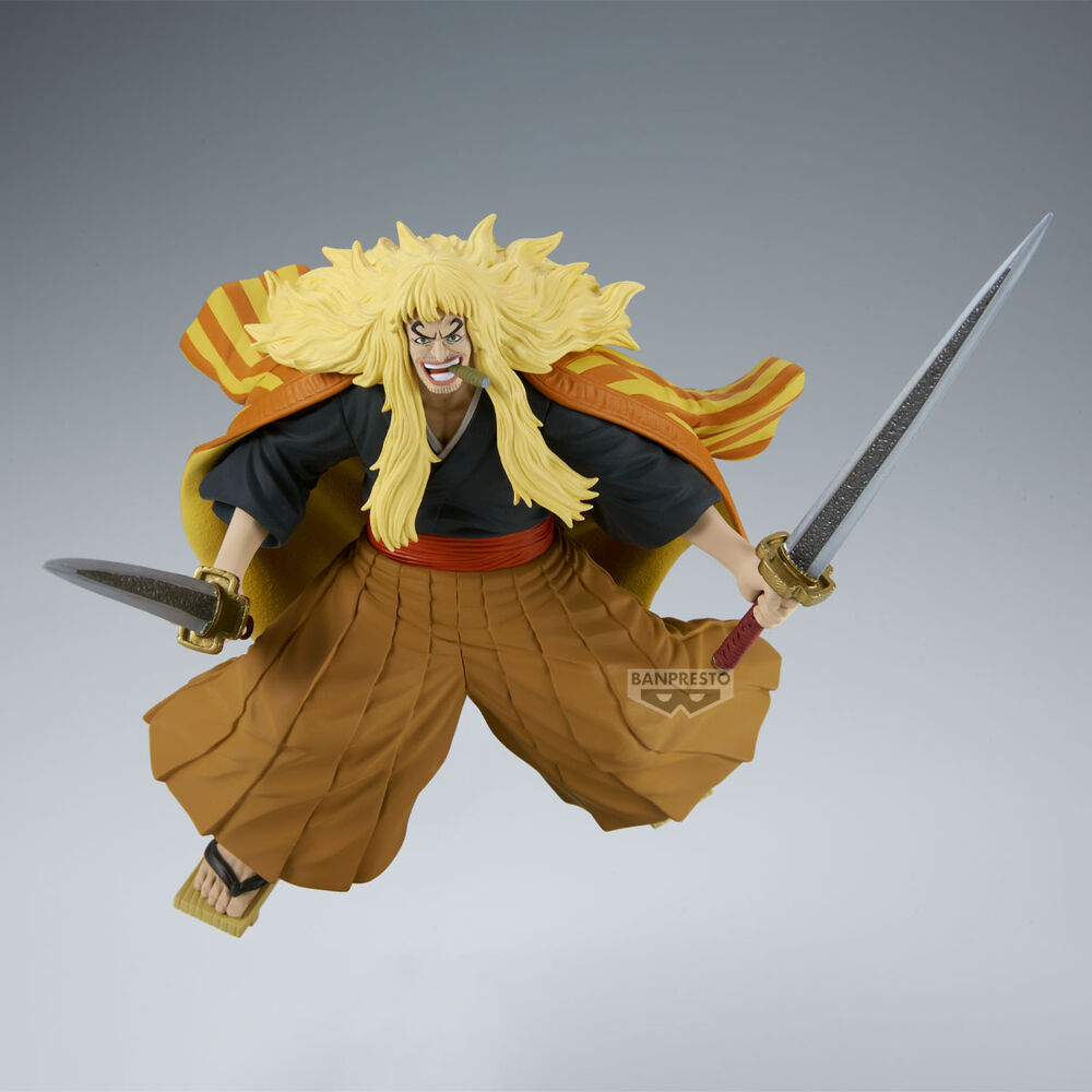 Figura Shiki El Leon Dorado Battle Record One Piece 16cm BANPRESTO