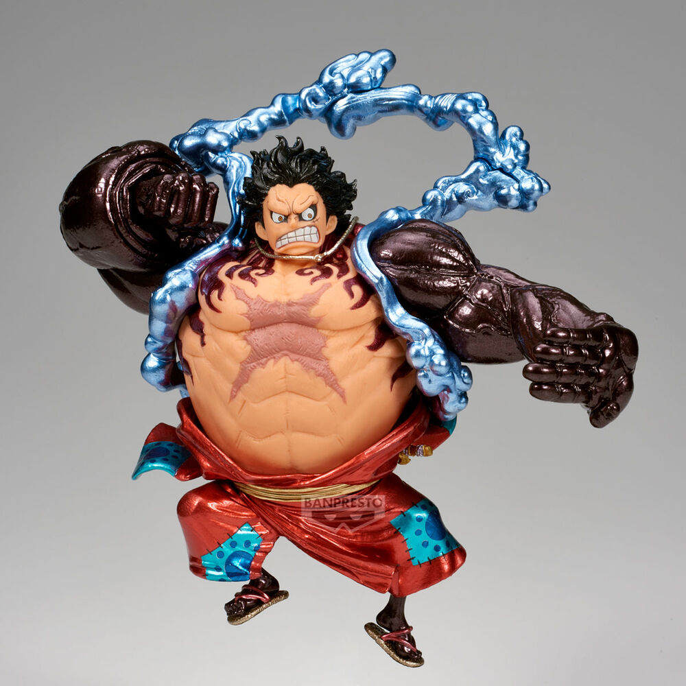 Figura Monkey D Luffy Gear 4 Boundman King of Artist One Piece 17cm BANPRESTO
