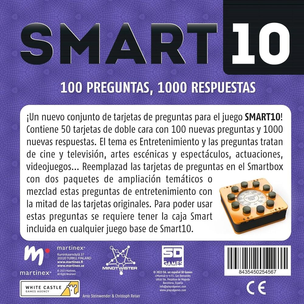 Expansion Entretenimiento Juego Smart 10 español SD GAMES