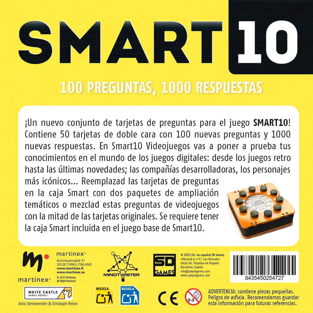 Expansion Videojuegos Juego Smart 10 español SD GAMES