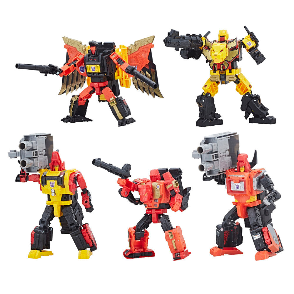 Set figuras Power of the Primes Predaking Combiner Transformers HASBRO