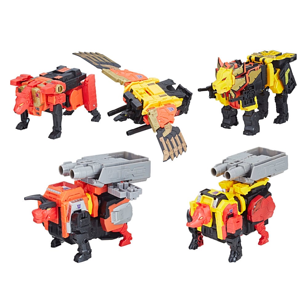 Set figuras Power of the Primes Predaking Combiner Transformers HASBRO