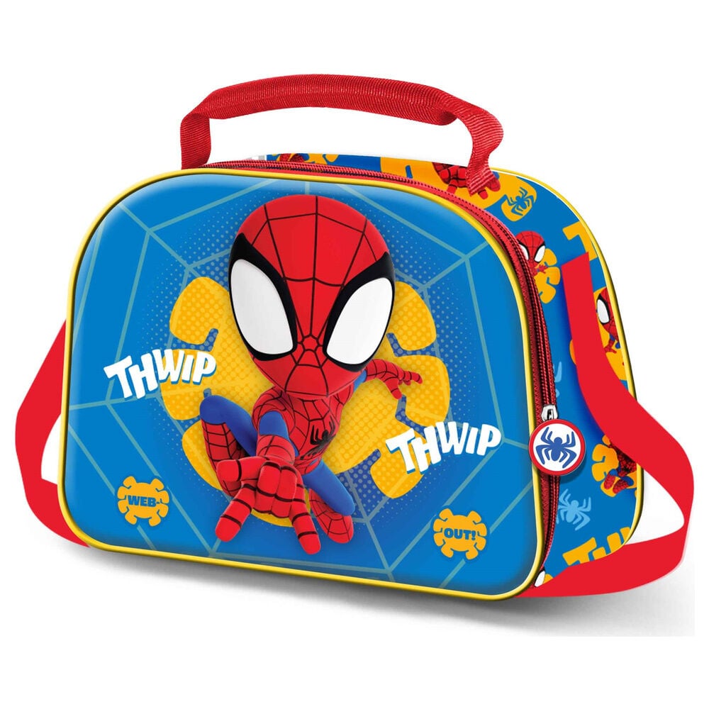 Bolsa portameriendas 3D Web Out Spiderman Marvel KARACTERMANIA
