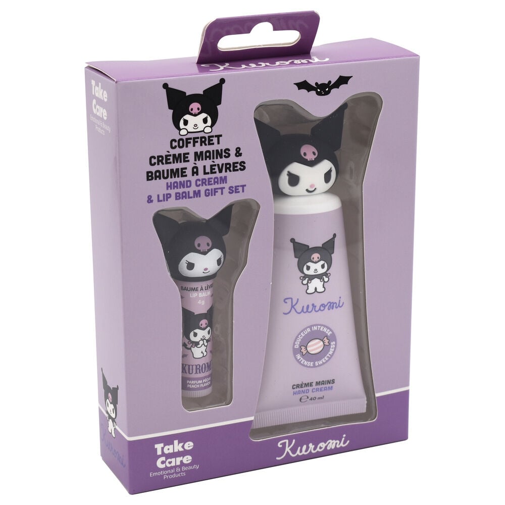 Crema manos + balsamo labial Kuromi Hello Kitty TAKE CARE