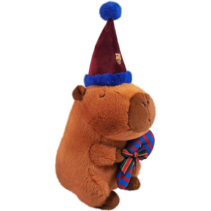 Peluche capibara gorro de papa noel FC Barcelona 35cm CYP BRANDS