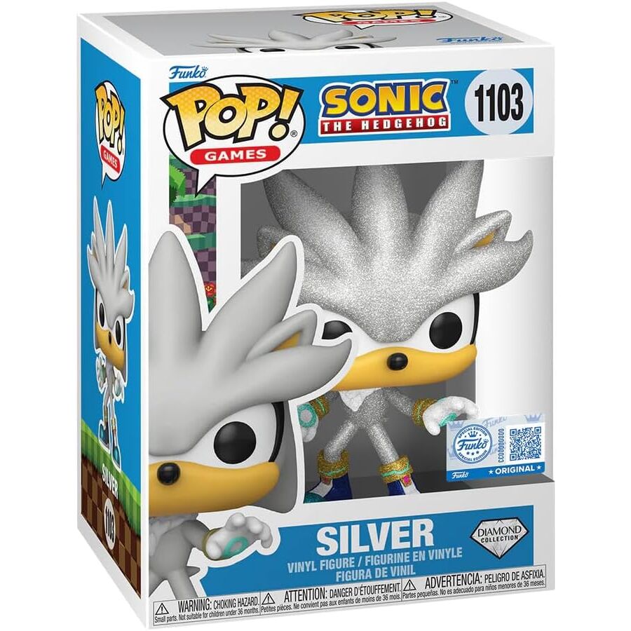 Figura POP Sonic The Hedgehog Silver Exclusive FUNKO