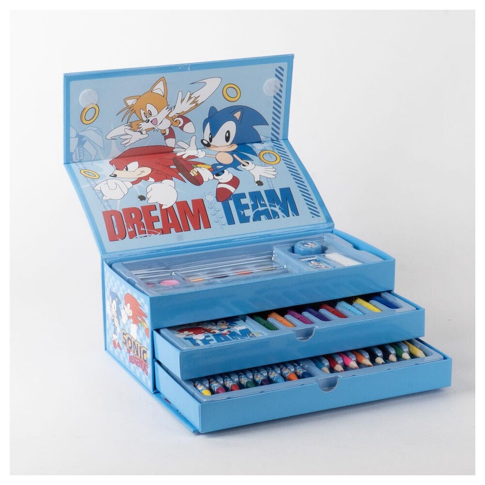 Maletin papeleria coloreable Sonic the Hedgehog CERDÁ