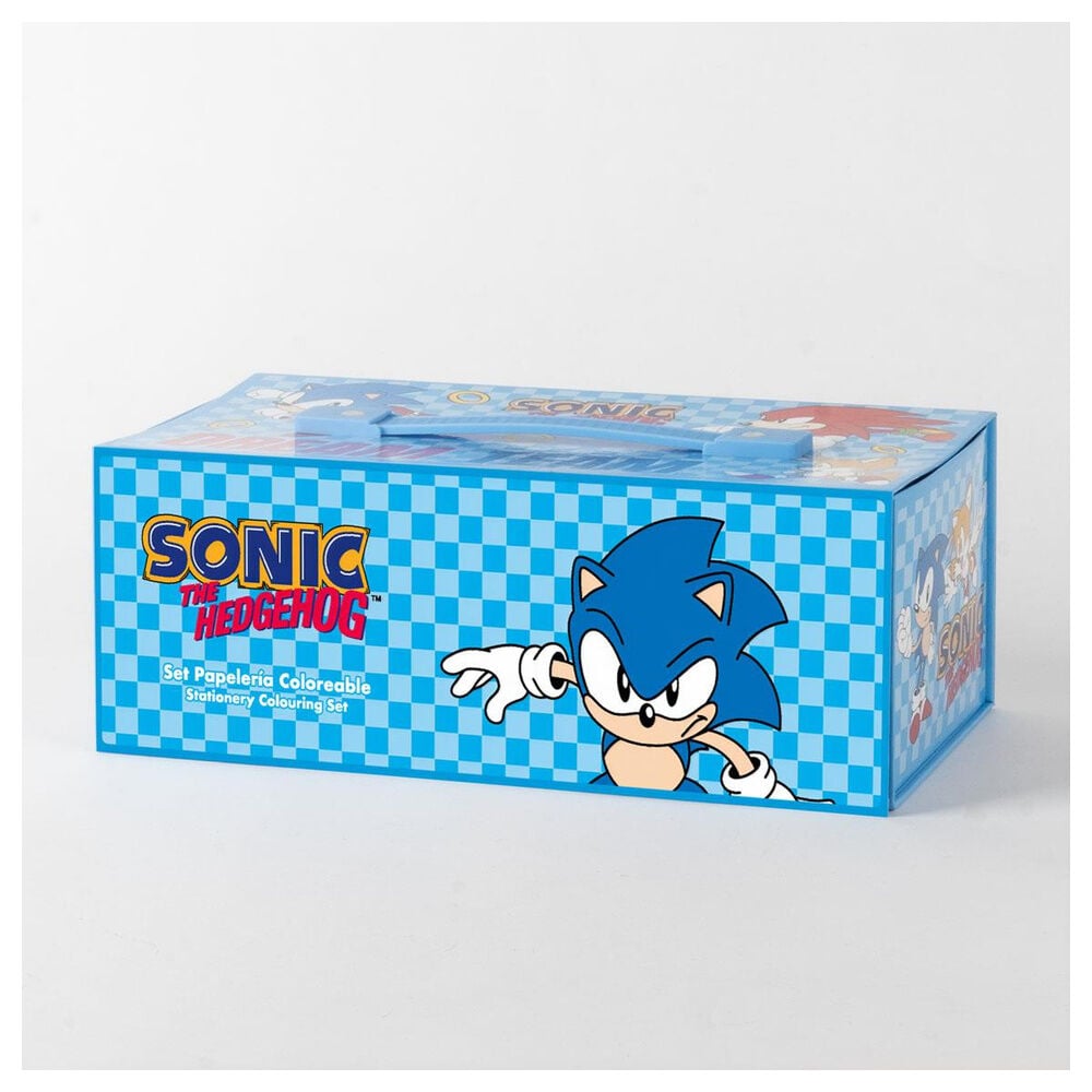 Maletin papeleria coloreable Sonic the Hedgehog CERDÁ