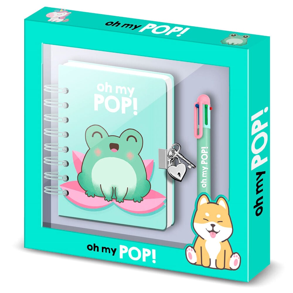 Diario + boligrafo Froggy Oh My Pop! KARACTERMANIA