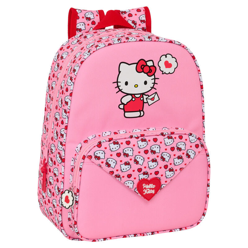 Mochila Hello Kitty 34cm adaptable SAFTA