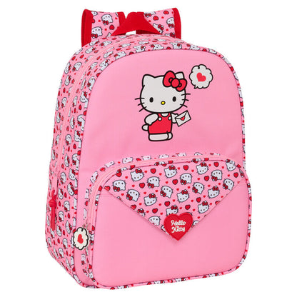 Mochila Hello Kitty 34cm adaptable SAFTA