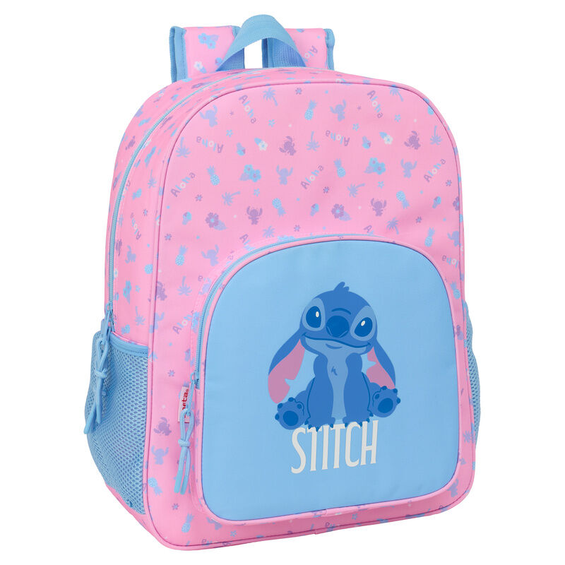 Mochila Bright Stitch Disney 42cm adaptable SAFTA