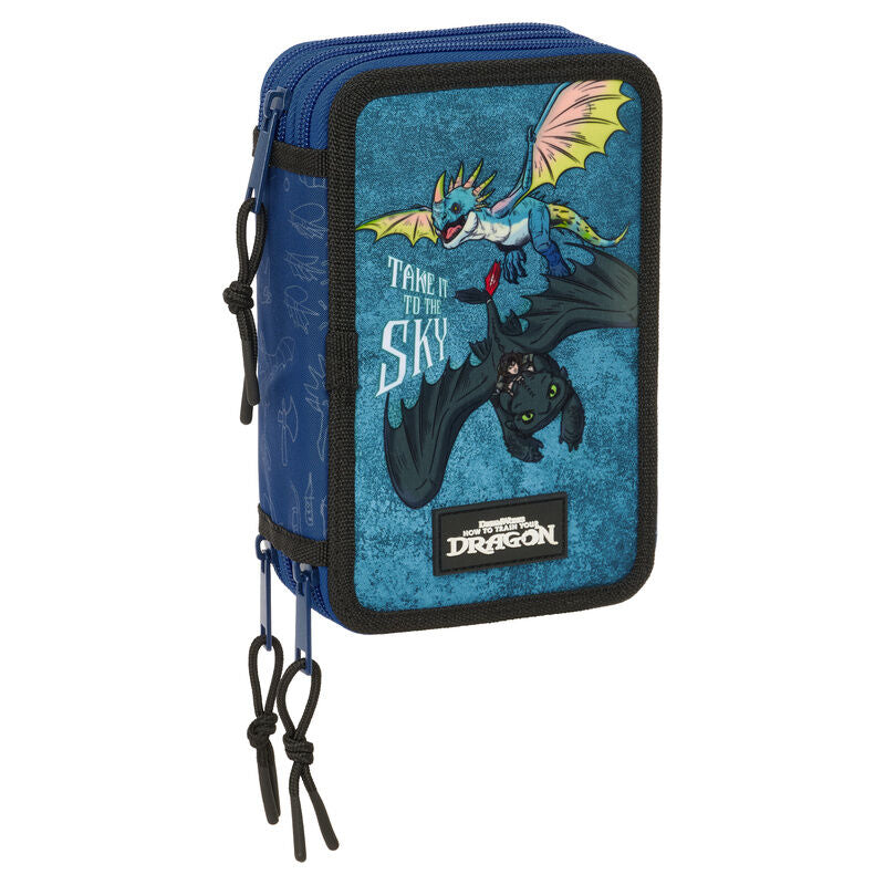 Plumier Como Entrenar a Tu Dragon triple 37pzs SAFTA