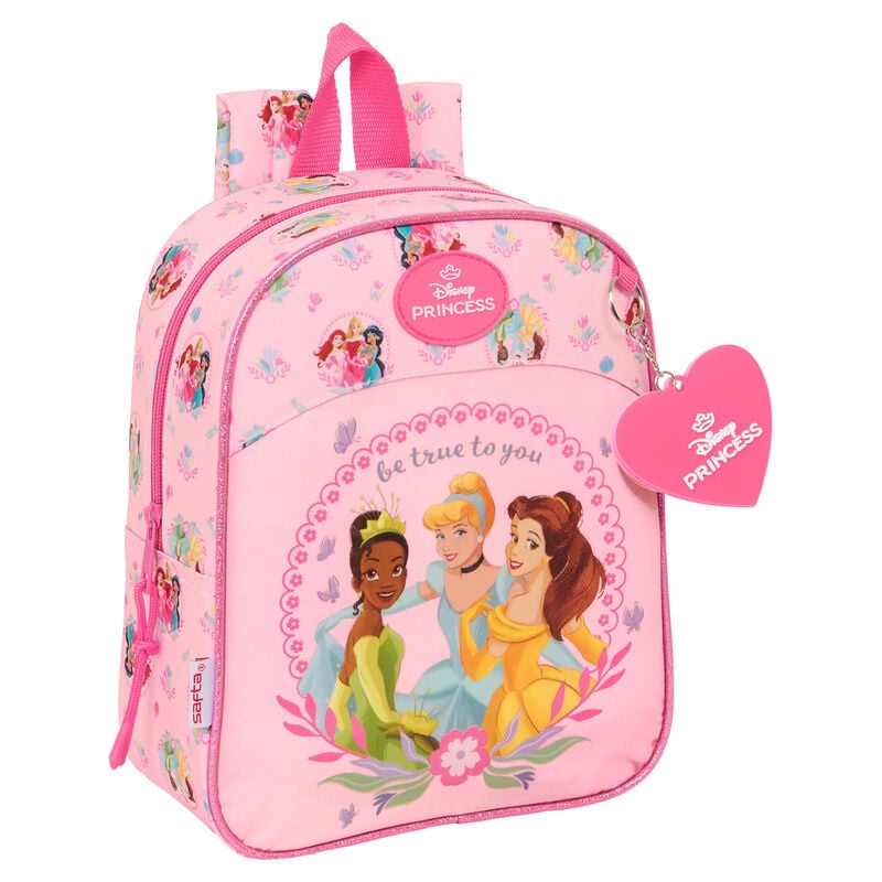 Mochila Princesas Disney 27cm adaptable SAFTA