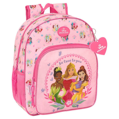 Mochila Princesas Disney 38cm adaptable SAFTA