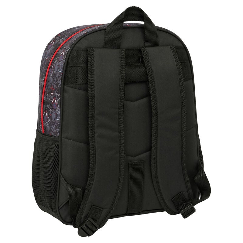 Mochila Miles Morales Spiderman Marvel 38cm adaptable SAFTA