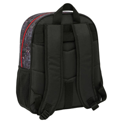 Mochila Miles Morales Spiderman Marvel 38cm adaptable SAFTA