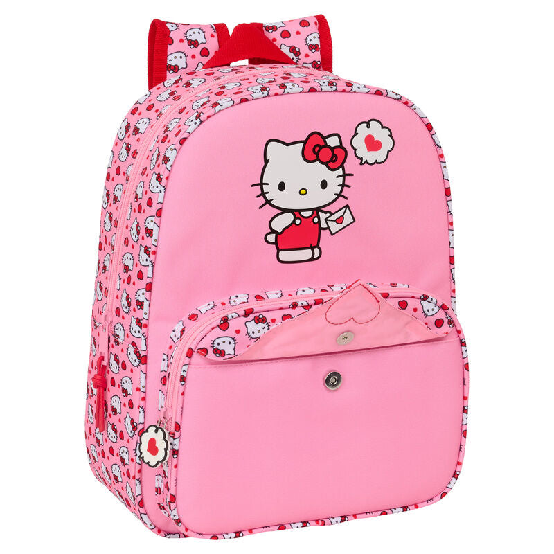 Mochila Hello Kitty 34cm adaptable SAFTA